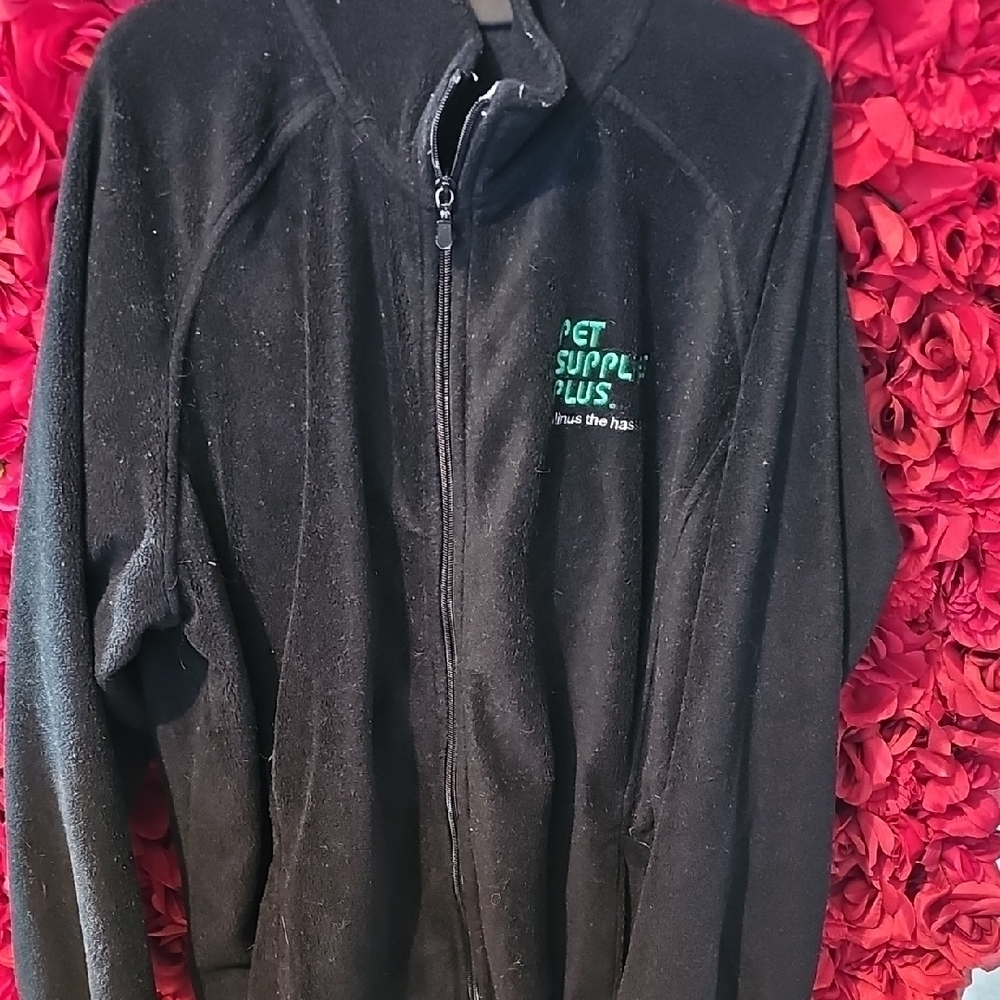 Pet Supplies Plus Black Zip-Up Jacket with Logo Size 2XL